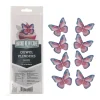 BrandNewCake Ouwel Vlinders Roze 16st.* Figuur Decoraties