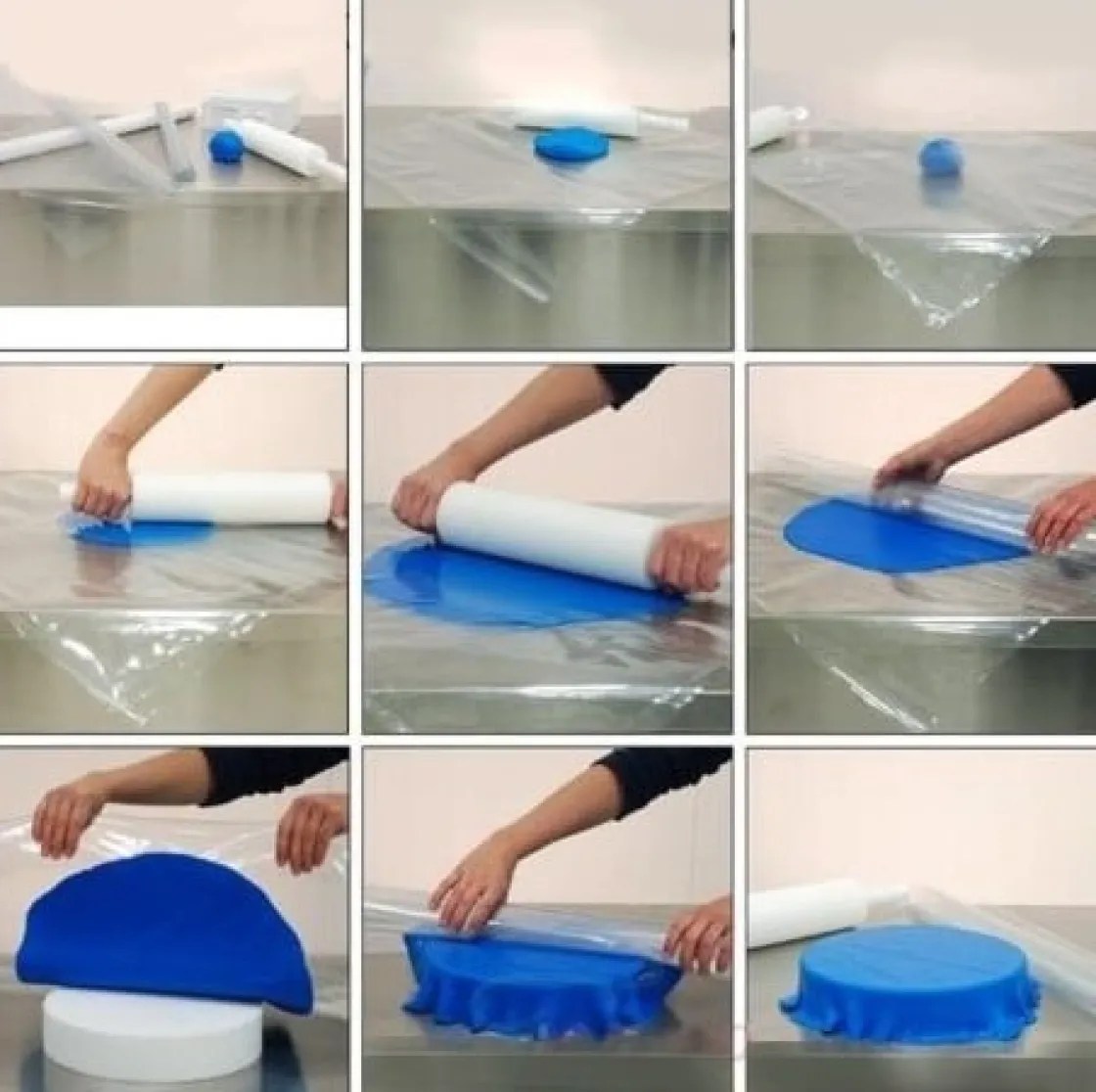 BrandNewCake Roll Out Sheets-hulpmiddel taartbekleding 70x70* Rolstokken