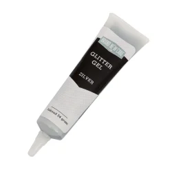 BrandNewCake Schrijftube Glittergel Zilver 34g* Eetbaar Schrijven