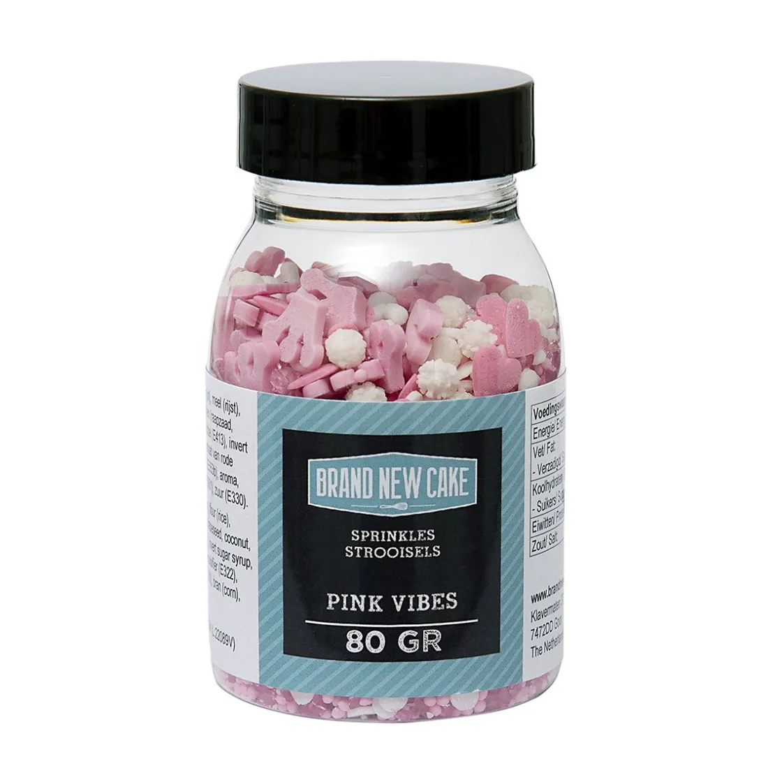 BrandNewCake Sprinkles Pink Vibes 80gr.* Eetbare Strooisels