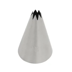 BrandNewCake Spuitmondje Open Ster #18* Spuitmondjes