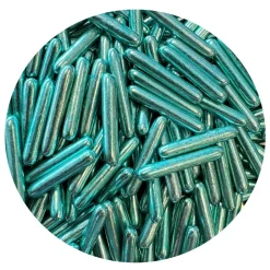 BrandNewCake Sugar Rods Metallic Groen 80gr.* Ijsdips|Eetbare Strooisels