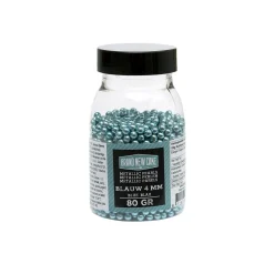 BrandNewCake Suikerparels Metallic Blauw 4mm 80gr.* Eetbare Strooisels