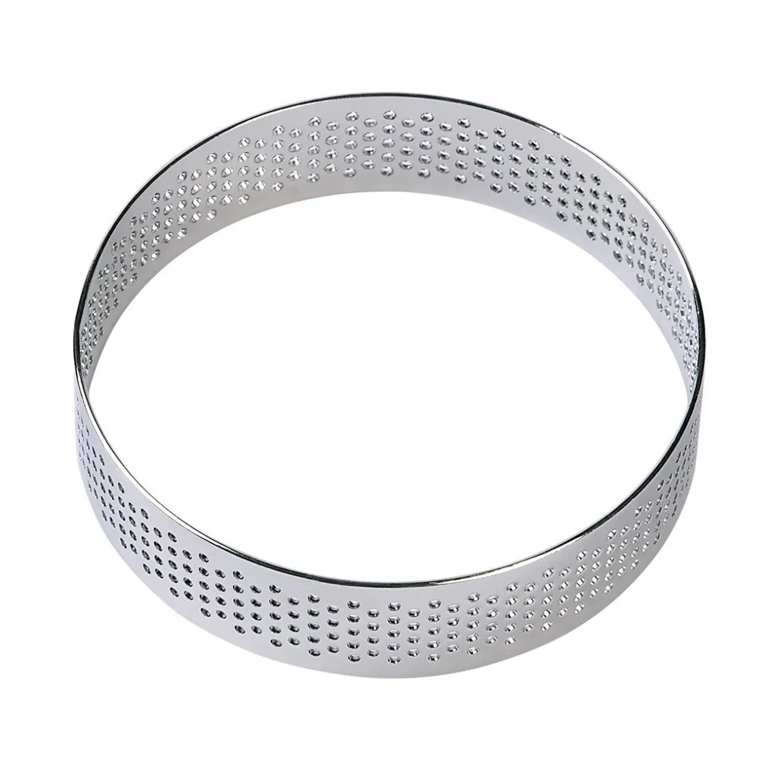 BrandNewCake Taartring RVS Geperforeerd Ø8x2cm* Dessertringen|Ronde Bakvormen