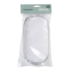 BrandNewCake Taartring RVS Ovaal Geperforeerd 22,5x9x2cm* Dessertringen|Ovale Bakvormen