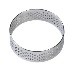 BrandNewCake Taartring RVS Geperforeerd Ø6x2cm* Dessertringen|Ronde Bakvormen