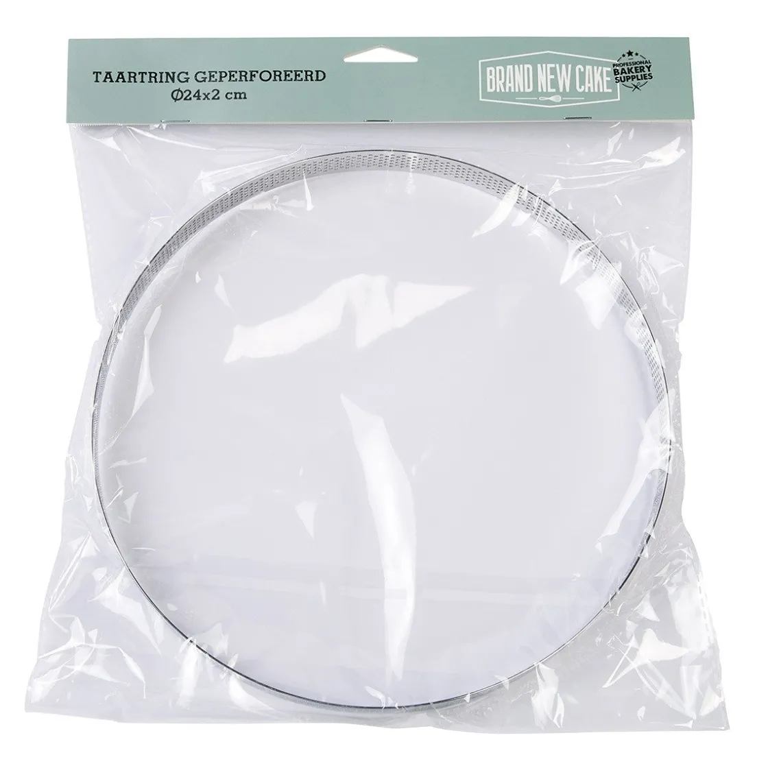 BrandNewCake Taartring RVS Geperforeerd Ø24x2cm* Dessertringen|Ronde Bakvormen