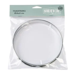 BrandNewCake Taartring RVS Ø14x2cm*** Dessertringen|Ronde Bakvormen