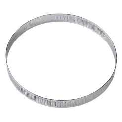 BrandNewCake Taartring RVS Geperforeerd Ø18x2cm* Dessertringen|Ronde Bakvormen