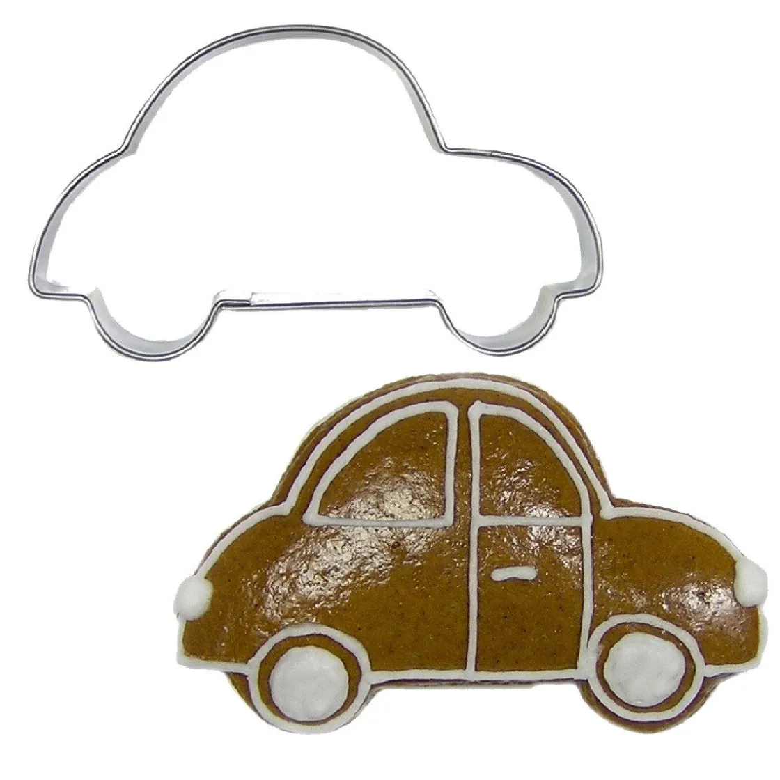 BrandNewCake Uitsteker Auto RVS 7cm* Figuur Stekers