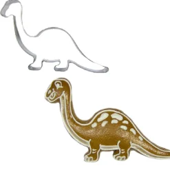 BrandNewCake Uitsteker Dino Brontosaurus RVS 10cm* Figuur Stekers