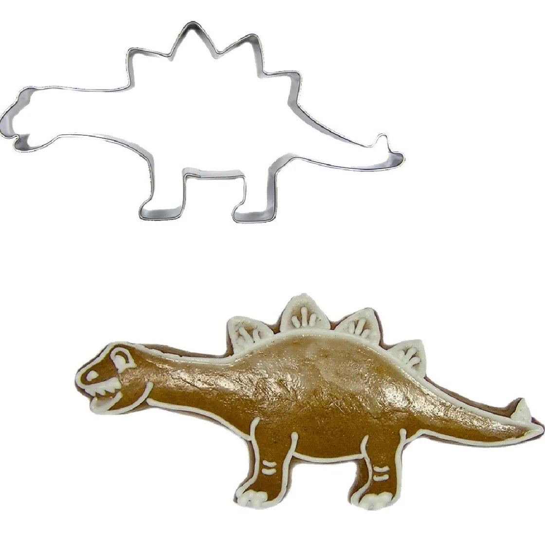 BrandNewCake Uitsteker Dino Stegosaurus RVS 12cm* Figuur Stekers