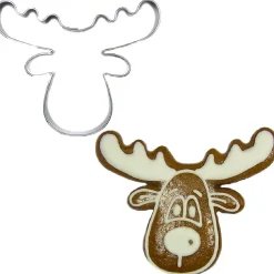 BrandNewCake Uitsteker Elandkop RVS 7cm* Figuur Stekers