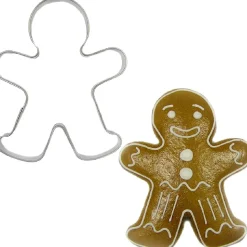 BrandNewCake Uitsteker Gingerbread Man RVS 9cm* Figuur Stekers