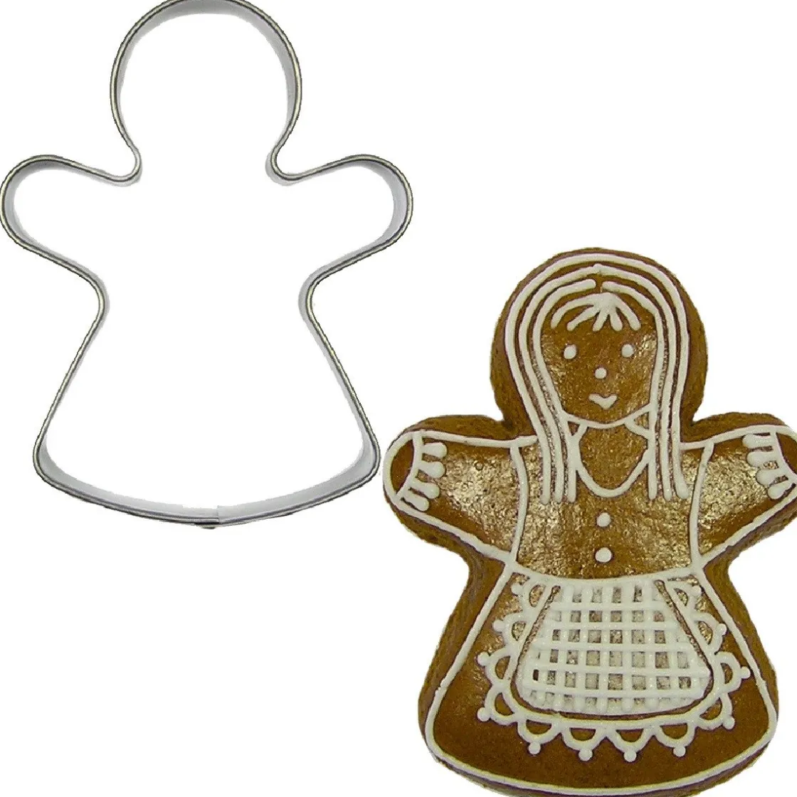 BrandNewCake Uitsteker Gingerbread Vrouw RVS 6,5cm* Figuur Stekers