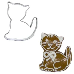 BrandNewCake Uitsteker Kat RVS 5cm* Figuur Stekers