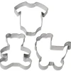 BrandNewCake Uitsteker Set Geboorte 3st.* Figuur Stekers