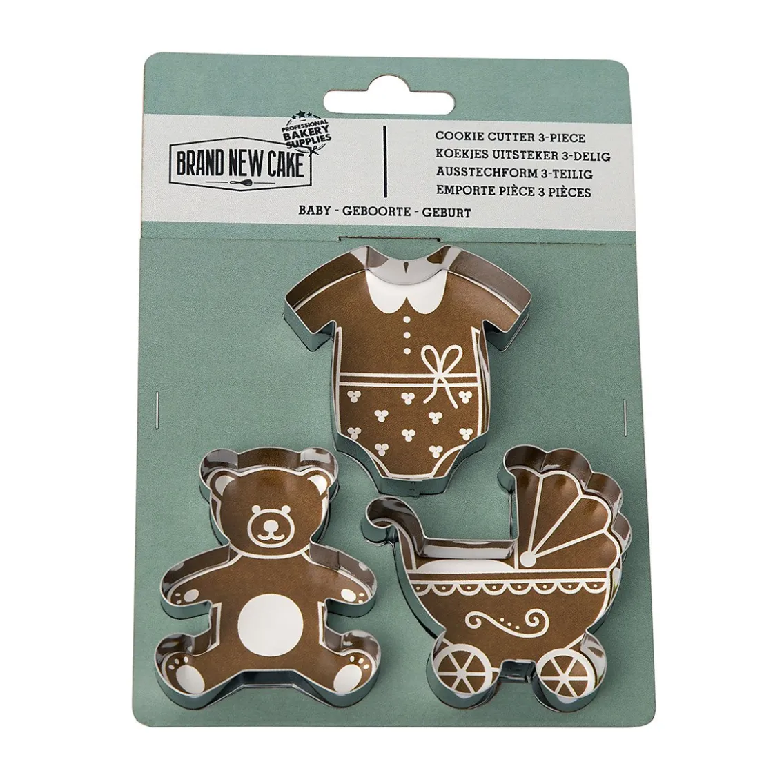 BrandNewCake Uitsteker Set Geboorte 3st.* Figuur Stekers