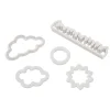 BrandNewCake Wolken & Gras Uitsteker Set/5* Sierrand Stekers