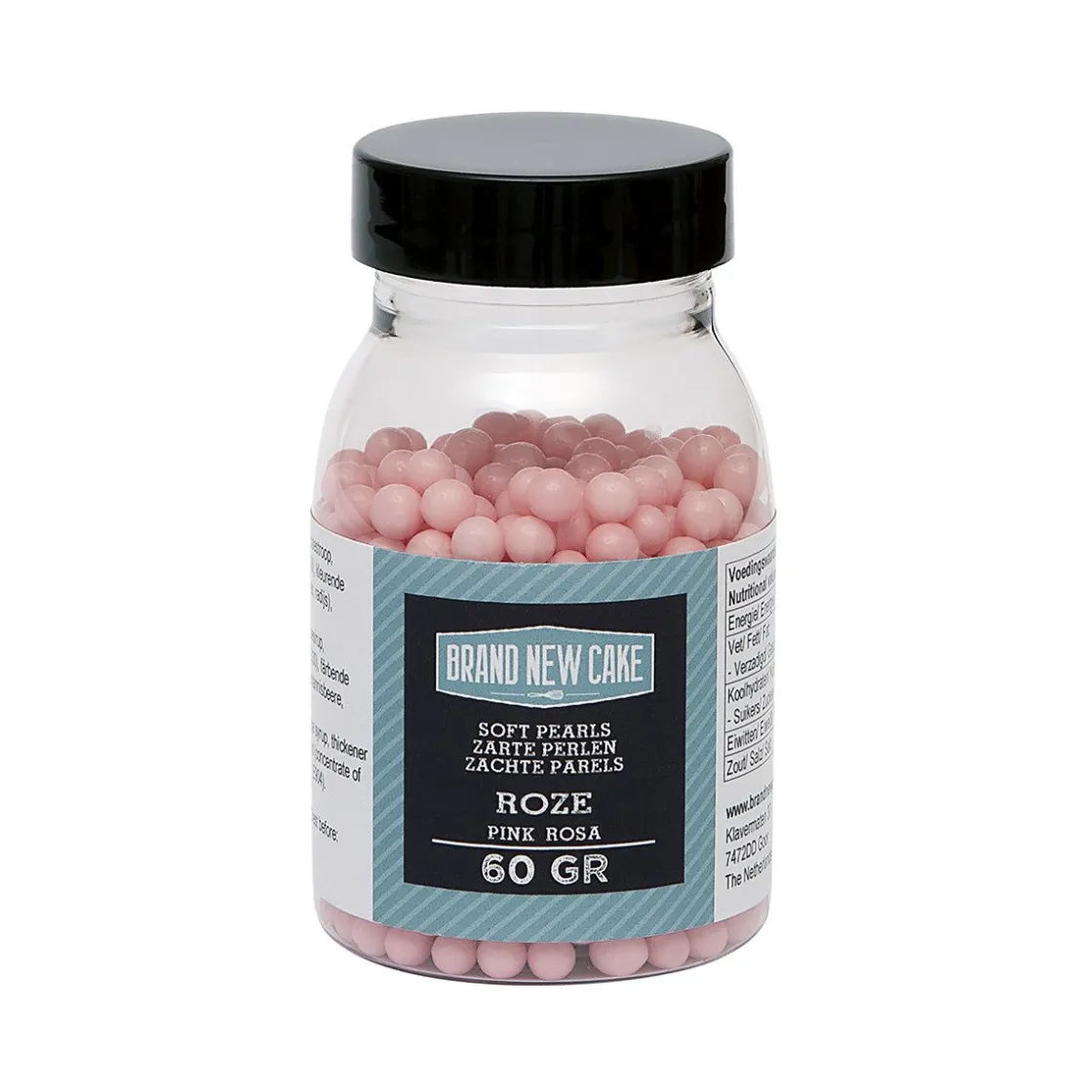 BrandNewCake Zachte Parels Roze 60gr.* Eetbare Strooisels