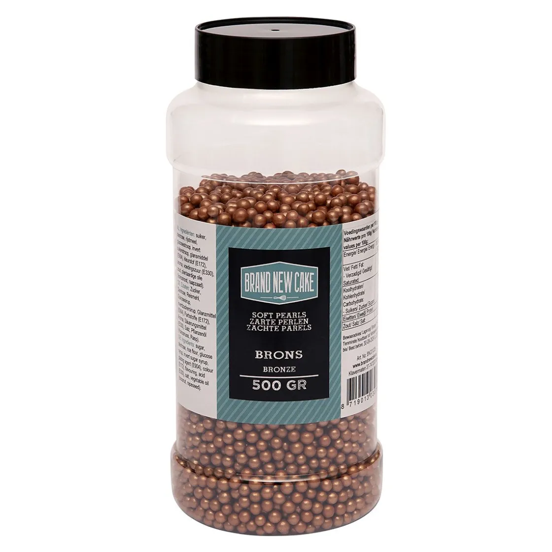 BrandNewCake Zachte Parels Brons 500gr.* Eetbare Strooisels