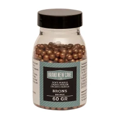 BrandNewCake Zachte Parels Brons 60gr.* Eetbare Strooisels