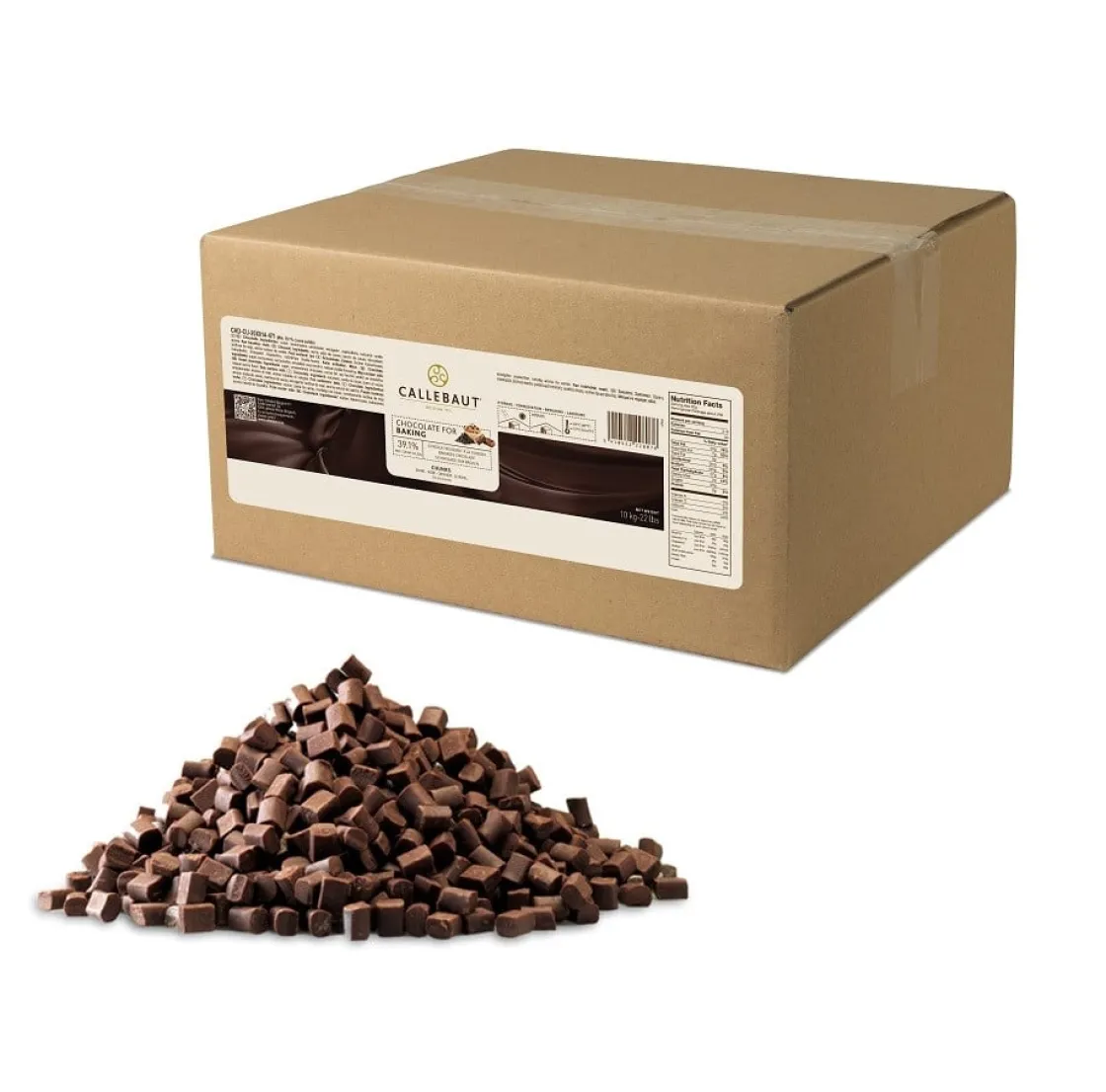 Callebaut Bakvaste chocolade Chunks Puur 10 kg* Chocolade