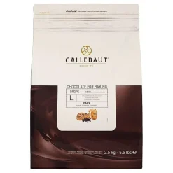 Callebaut Bakvaste Chocolade Druppels L Puur 2,5 kg.* Chocolade|Chocolade Druppels