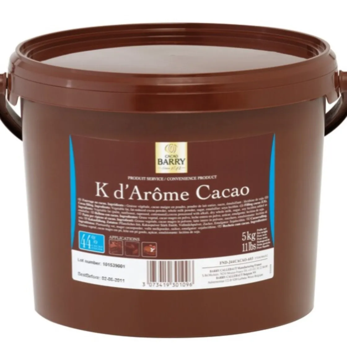 Callebaut Cacao Pasta K D'Arome 5kg*** Chocolade Vullingen|Bonbonvullingen