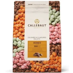 Callebaut Chocolade Callets Honing 2,5 kg*** Chocolade|Chocolade Druppels