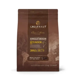 Callebaut Chocolade Callets Melk Arriba Ecuador (39%) 2,5kg* Chocolade|Chocolade Druppels