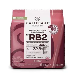 Callebaut Chocolade Callets Ruby (RB2) 400g* Chocolade|Chocolade Druppels
