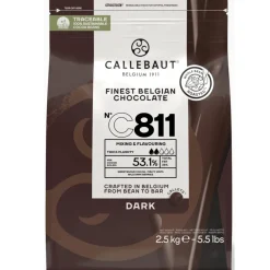 Callebaut Chocolade Callets Puur (C811) 2,5kg* Chocolade|Chocolade Druppels