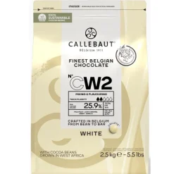 Callebaut Chocolade Callets Wit (CW2) 2,5kg* Chocolade|Chocolade Druppels