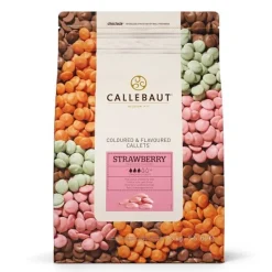 Callebaut Chocolade Callets Aardbei 2,5 kg* Chocolade|Chocolade Druppels