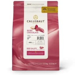 Callebaut Chocolade Callets Ruby 2,5 kg (RB1)* Chocolade|Chocolade Druppels
