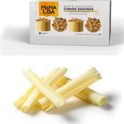 Callebaut Chocolade Curved Schaafsel Wit 2,5kg* Eetbare Strooisels|Chocolade Decoraties