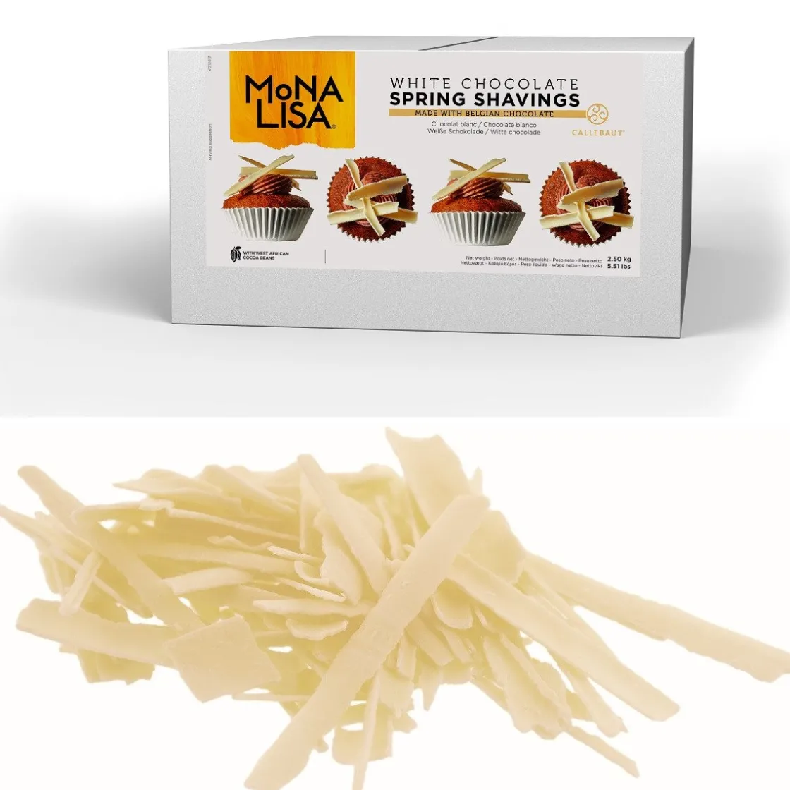 Callebaut Chocolade Schaafsel Wit 2,5kg* Chocolade Decoraties|Chocolade Decoraties