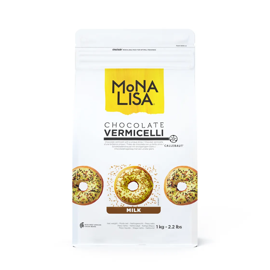 Callebaut Chocolade Vermicelli Melk 1kg* Chocolade Decoraties|Ijsdips