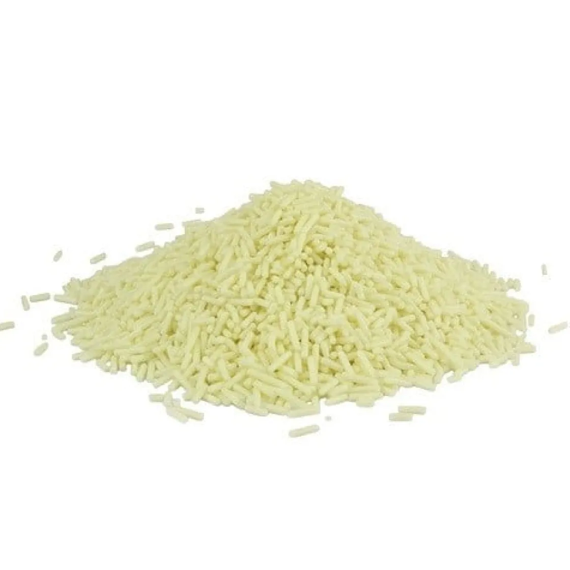 Callebaut Chocolade Vermicelli Wit 1kg* Chocolade Decoraties|Ijsdips