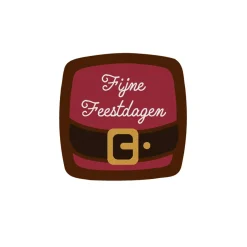 Callebaut Chocoladedecoratie Fijne Feestdagen Kerstman 216st* Smaakstrips En Schildjes|Figuur Decoraties