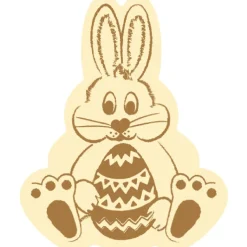 Callebaut Chocoladedecoratie Schattige Paashaas 224st.*** Figuur Decoraties|Chocolade Decoraties