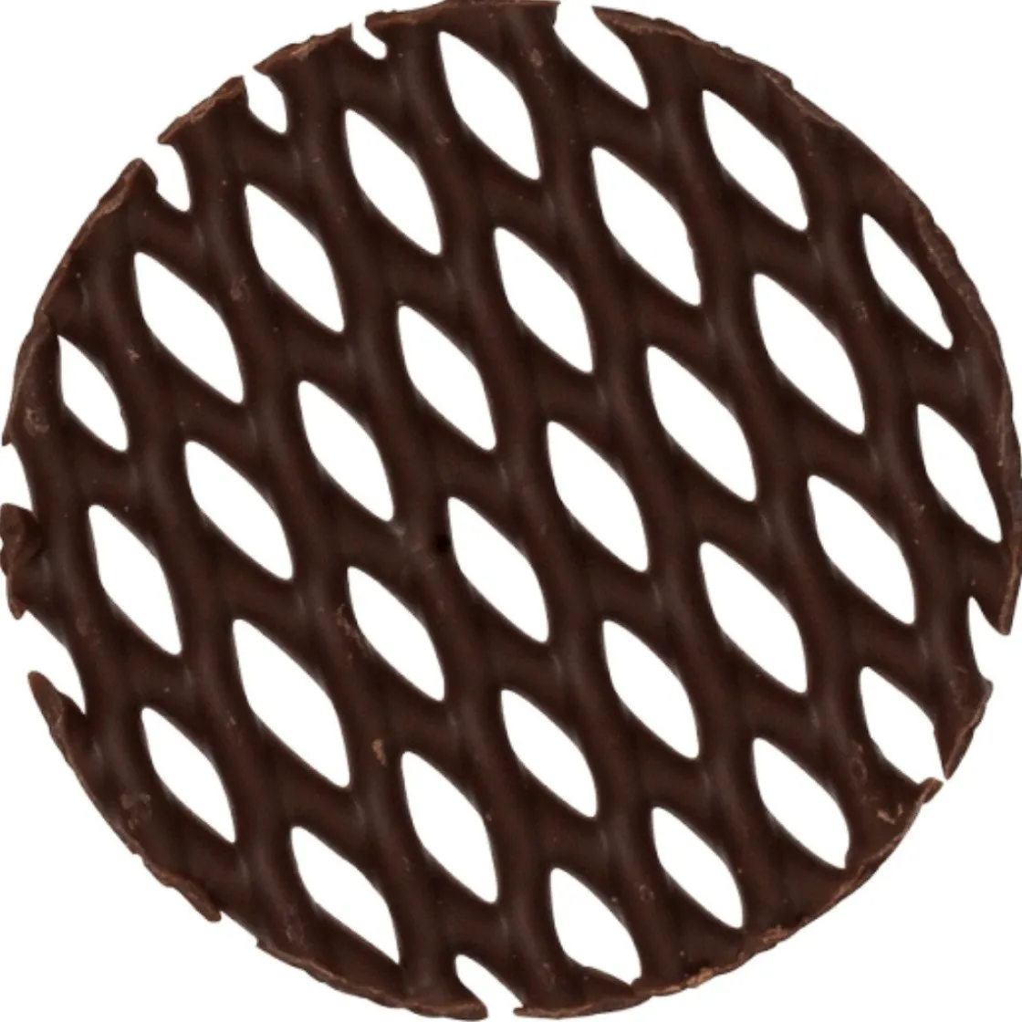 Callebaut Chocoladedecoratie Raster Rond Ø5cm 195st.* Chocolade Decoraties|Chocolade Decoraties