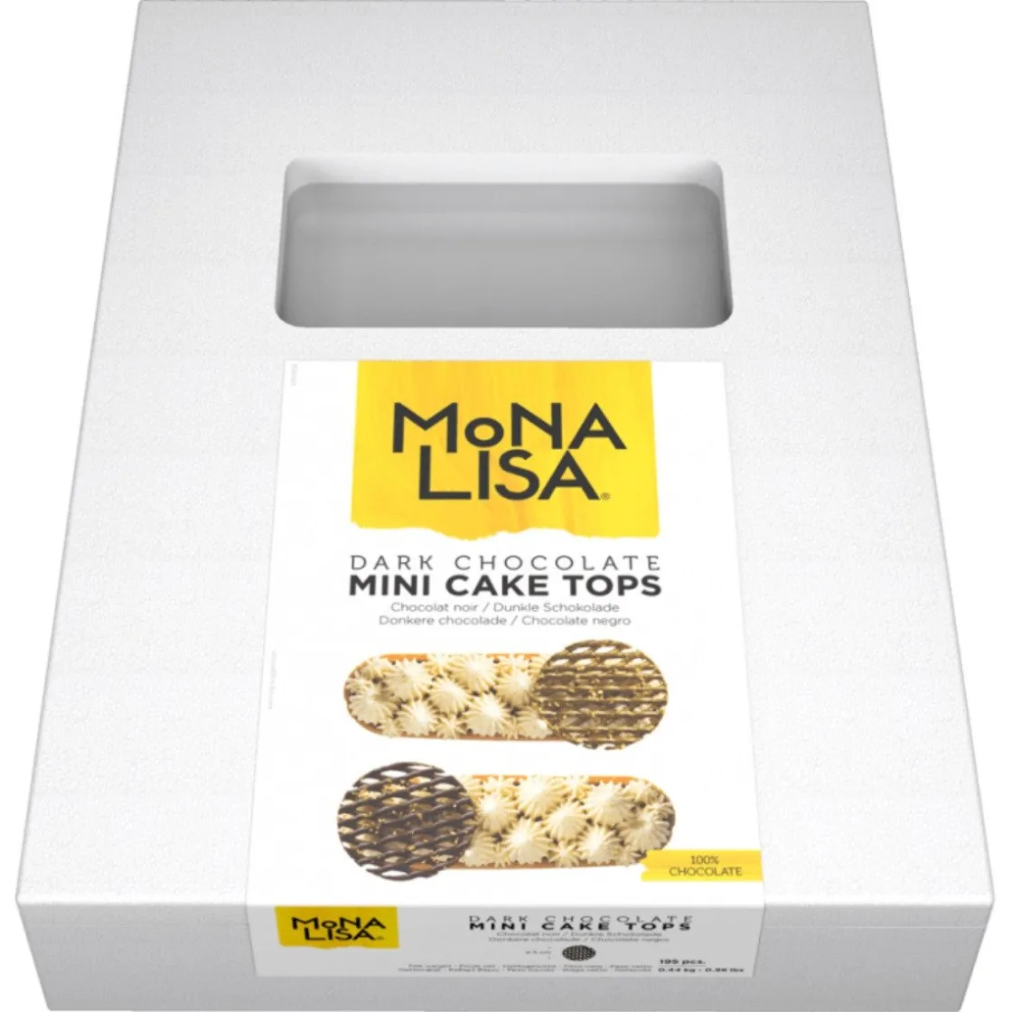 Callebaut Chocoladedecoratie Raster Rond Ø5cm 195st.* Chocolade Decoraties|Chocolade Decoraties