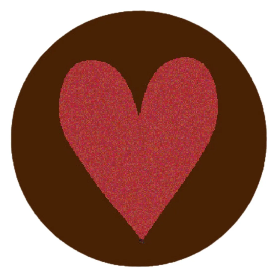 Callebaut Chocoladedecoratie Munt met Hart 280st.*** Figuur Decoraties|Chocolade Decoraties