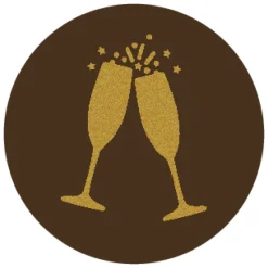 Callebaut Chocoladedecoratie Champagne Cheers 280st* Figuur Decoraties|Chocolade Decoraties