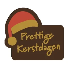 Callebaut Chocoladedecoratie Prettige Kerstdagen 288st* Smaakstrips En Schildjes|Figuur Decoraties