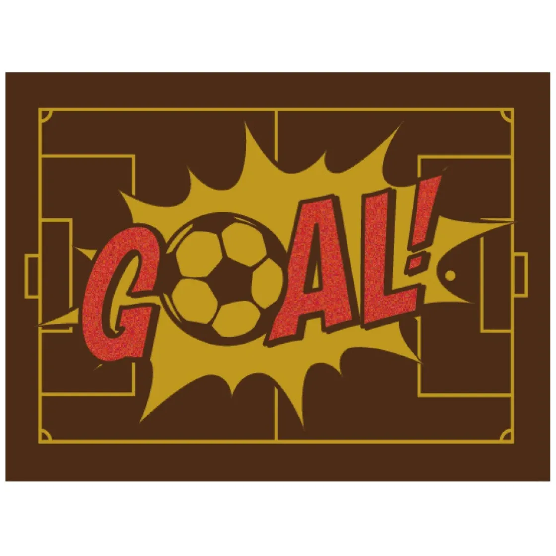 Callebaut Chocoladedecoratie Voetbalveld 98st*** Figuur Decoraties|Chocolade Decoraties