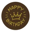 Callebaut Chocoladedecoratie Happy Birthday 280st.* Figuur Decoraties|Chocolade Decoraties