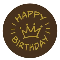 Callebaut Chocoladedecoratie Happy Birthday 280st.* Figuur Decoraties|Chocolade Decoraties